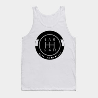 Save The Manuals Transmission Shifter Funny Auto Car Racing Tank Top